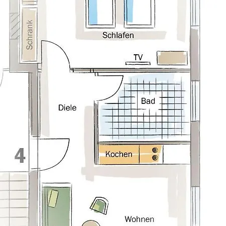Chiemseer Wirtshaus דירה